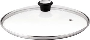 Tefal 280978 Tableware glazen deksel 30cm Kookaccessoires Zwart