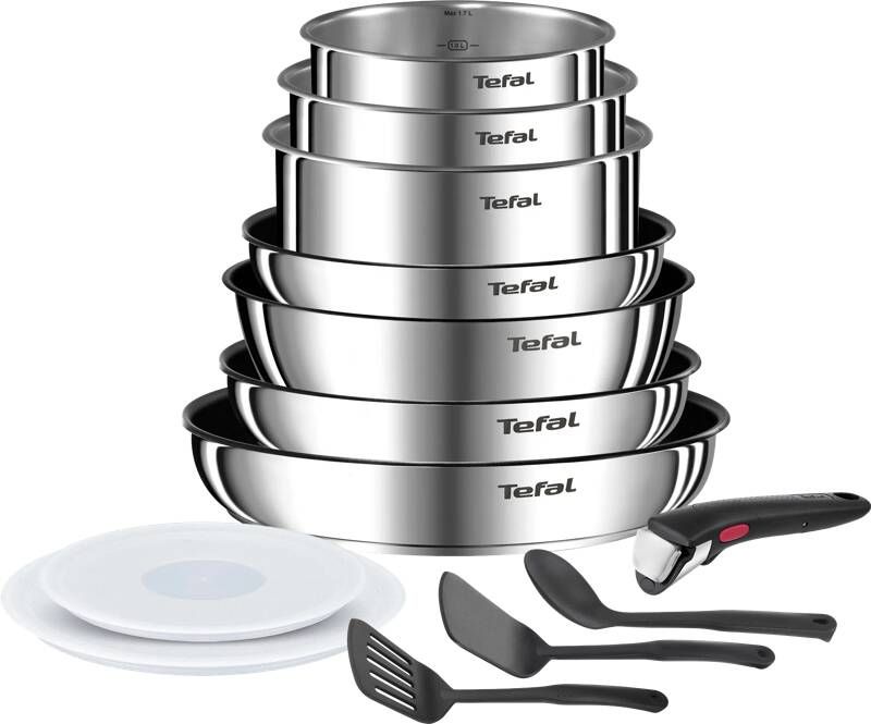 Tefal Ingenio L897DS04 13-delige pannenset roestvrijstaal