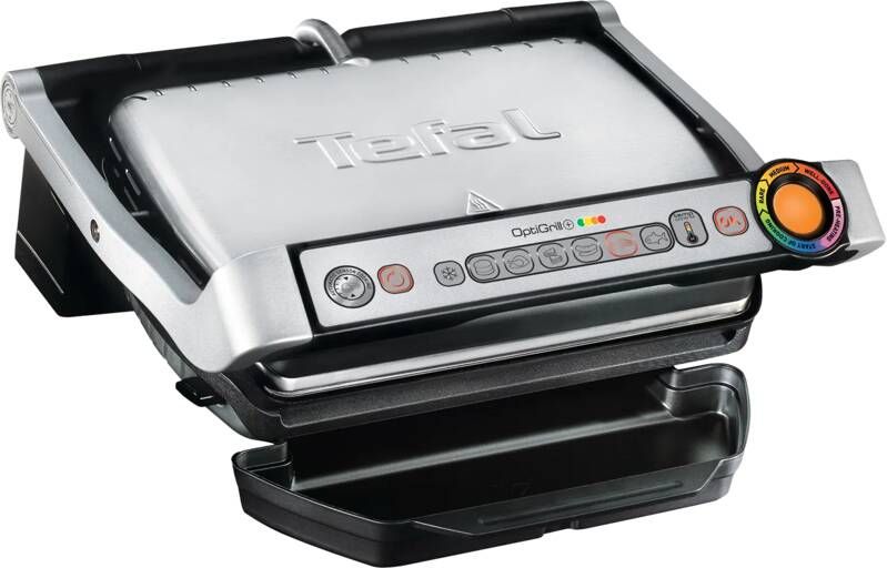 Tefal OptiGrill GC716D12 Contactgrill Inclusief wafelplaten