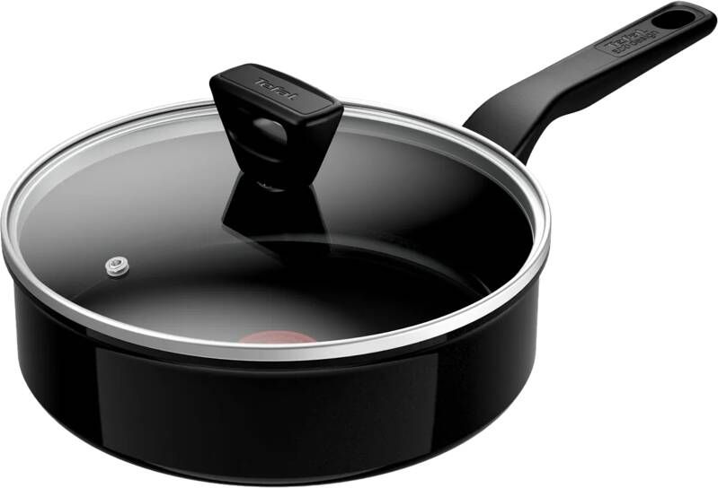 Tefal Kookgerei Tefal Renew Black keramische hapjespan 24 cm Inductie