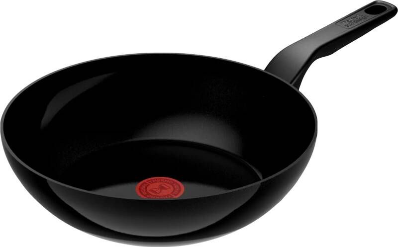 Tefal Kookgerei Tefal Renew Black Keramische Wokpan 28 cm Zwart