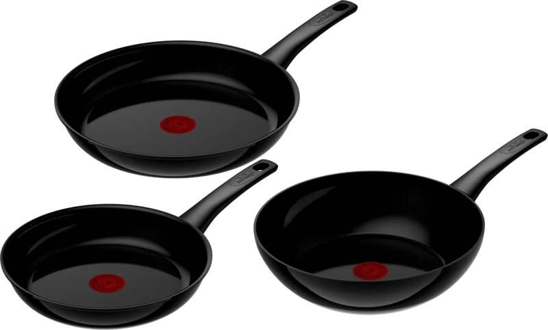 Tefal Renew On Keramische koekenpannenset 24 + 28 cm + Wokpan 28 cm