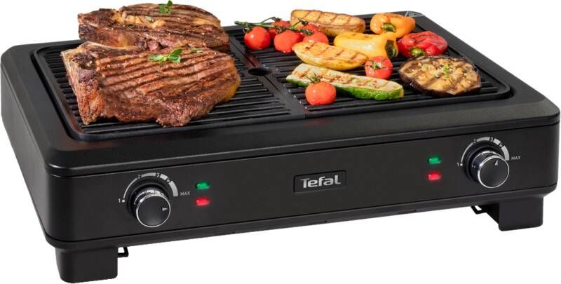 Tefal Tafelgrill TG9008 Smokeless Grill Elektrische indoor BBQ tafelgrill weinig rook en geurvorming thermostaten met 5 instellingen