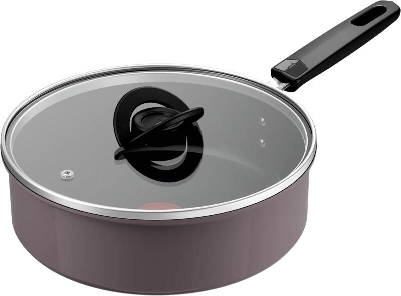 Tefal Ceramic Control Grey hapjespan 24 cm + deksel