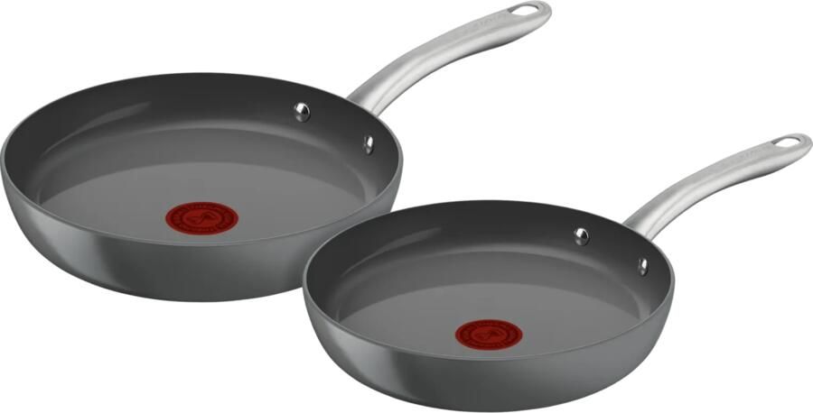 Tefal Renew+ Keramische koekenpannenset 24 + 28 cm