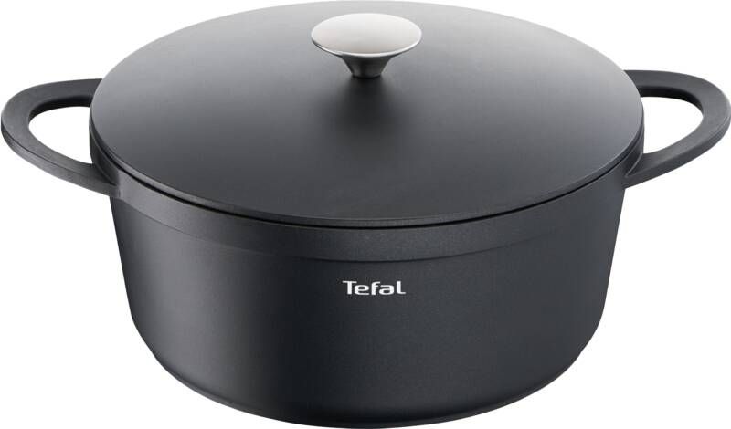 Tefal E21853 Trattoria braadpan 28cm + deksel Pan Zwart