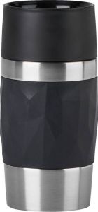 Tefal Compact Travel Mug Compact thermosfles 0 3 L Zwart