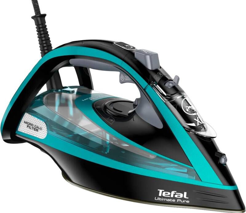 Tefal Stoomstrijkijzer FV9844 Ultimate Pure Durillium Airglide Autoclean-strijkzool automatische uitschakeling