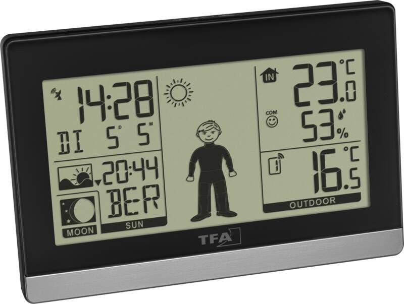 TFA Dostmann Weather Boy 35.1159.01 Draadloos weerstation Verwachting voor 8 uur Aantal sensoren max.: 3