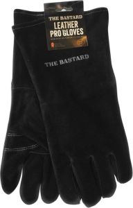 The Bastard Leren BBQ Handschoenen 2 stuks Zwart