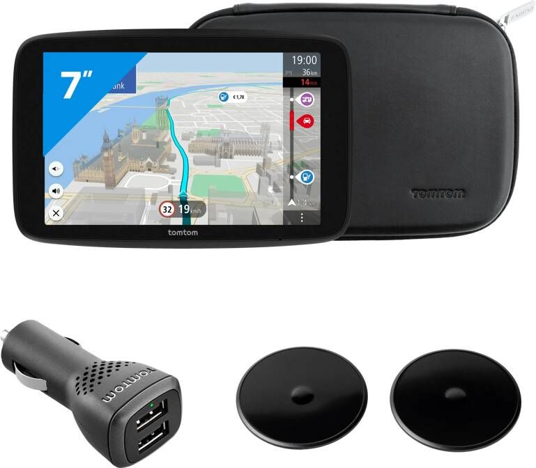 Tomtom GO Camper Max Wereld Premium Pack Autonavigatie Zwart