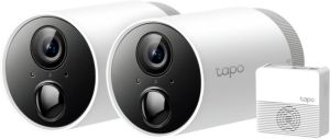 TP-Link Tapo C400S2 2 beveiligingscamera's voor binnen & buiten + hub 1080P Tot 180 dagen batterij IP-camera