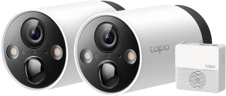 TP-Link Tapo C420S2 2 Beveiligingscamera's IP Camera+basisstation voor binnen & buiten 2.5K Ultra HD