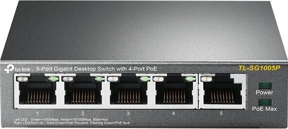 TP-Link 5-port Gigabit Desktop Switch Met 4-port Poe - Foto 1