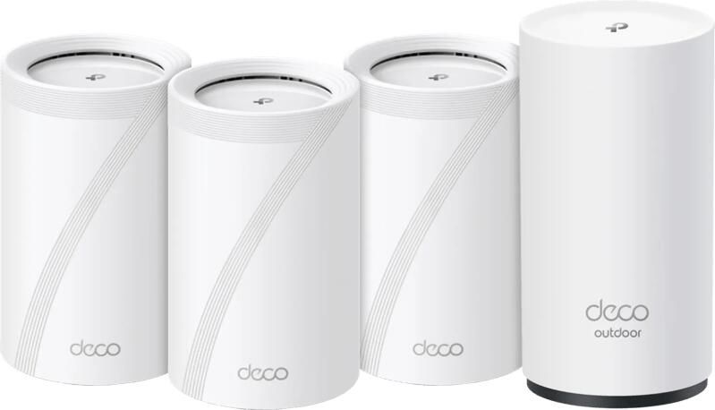 TP-Link Deco BE65 WiFi 7 Mesh 3-Pack + Deco BE25 Outdoor