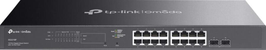 TP-Link JetStream TL-SG2218P V1.60 Switch Zwart
