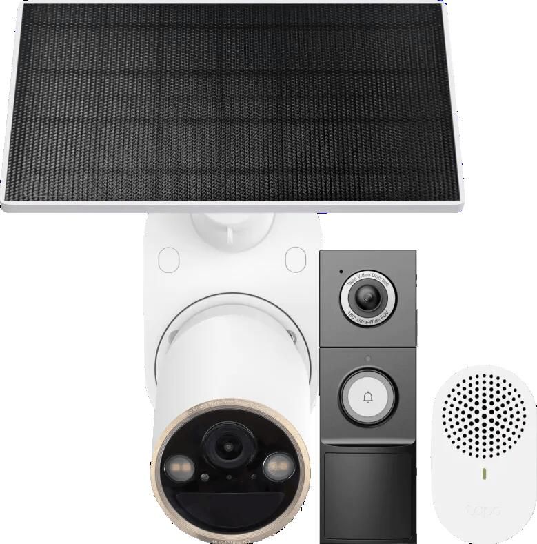 TP-Link Tapo C460 Solar Kit + D235 Smart Battery & Wired Doorbell