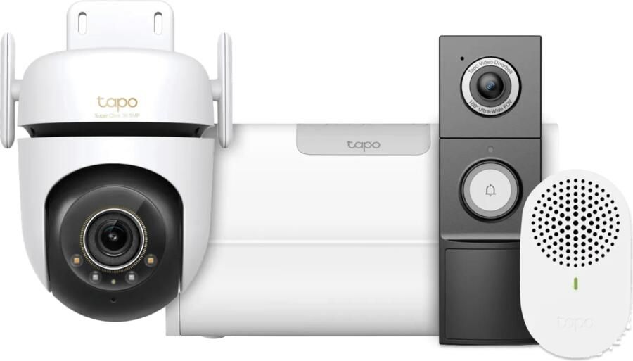 TP-Link Tapo C530WS + H500 CentralHub + D235 Smart Battery & Wired Doorbell