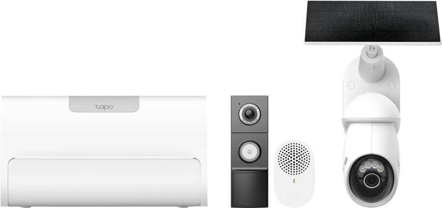 TP-Link Tapo C660 Solar Kit + D235 Smart Battery & Wired Doorbell + H500 CentralHub