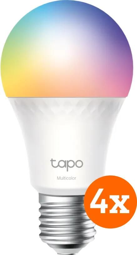 TP-Link Tapo L535E Wit en Gekleurd Licht E27 4-pack