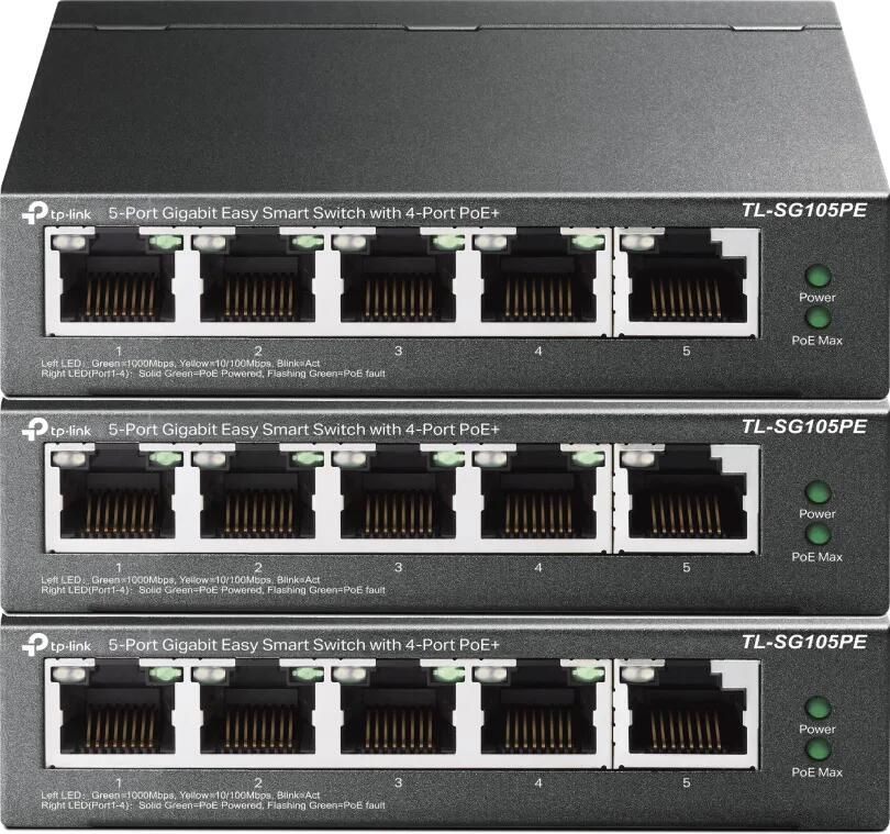 TP-Link TL-SG105PE 3-Pack