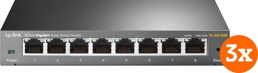 TP-Link TL-SG108E 3-Pack