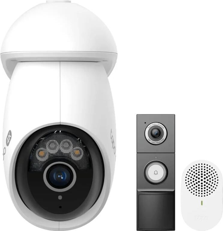TP-Link TP- Link Tapo C560WS + D235 Smart Battery & Wired Doorbell