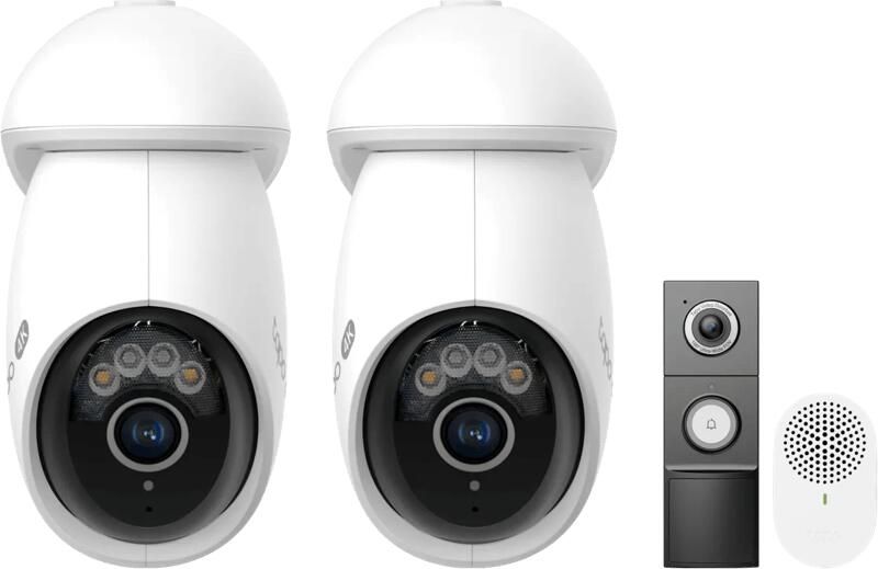 TP-Link TP- Link Tapo C560WS Duo Pack + D235 Smart Battery & Wired Doorbell