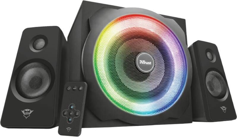 Trust GXT 629 Tytan RGB Illuminated 2.1 Speaker Set Gaming PC speaker Zwart