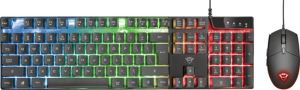 Trust GXT 838 Azor Gaming Combo Keyboard met Muis Toetsenbord Zwart