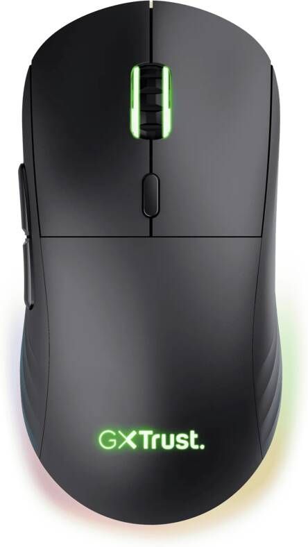 Trust GXT927 REDEX+ HIGH PERF WRLS Muis Zwart