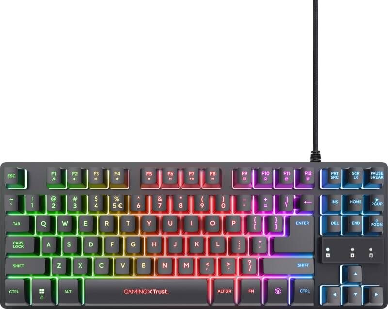 Trust GXT833 Thado TKL Gaming Toetsenbord Qwerty Zwart