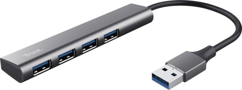 Trust Halyx 4-poorts USB-A Hub USB Hub Zwart