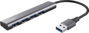 Trust Halyx 4-poorts USB Hub USB Hub Zwart