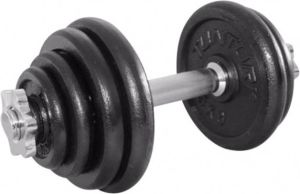 Tunturi Dumbbellset Halterset Totaal 15 kg Zwart