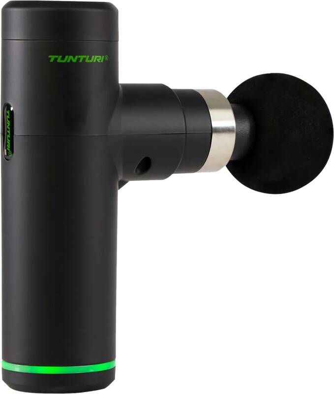 Tunturi MG30 Massage Gun Mini Oplaadbaar massageapparaat Massage pistool Incl. 4 opzetstukken en koffer zwart