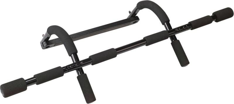 Tunturi fitness-set deurtrainer en optrek opdrukstang 98 cm zwart