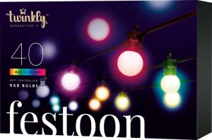Twinkly Festoon lichtsnoer 40 LED lampjes multicolour