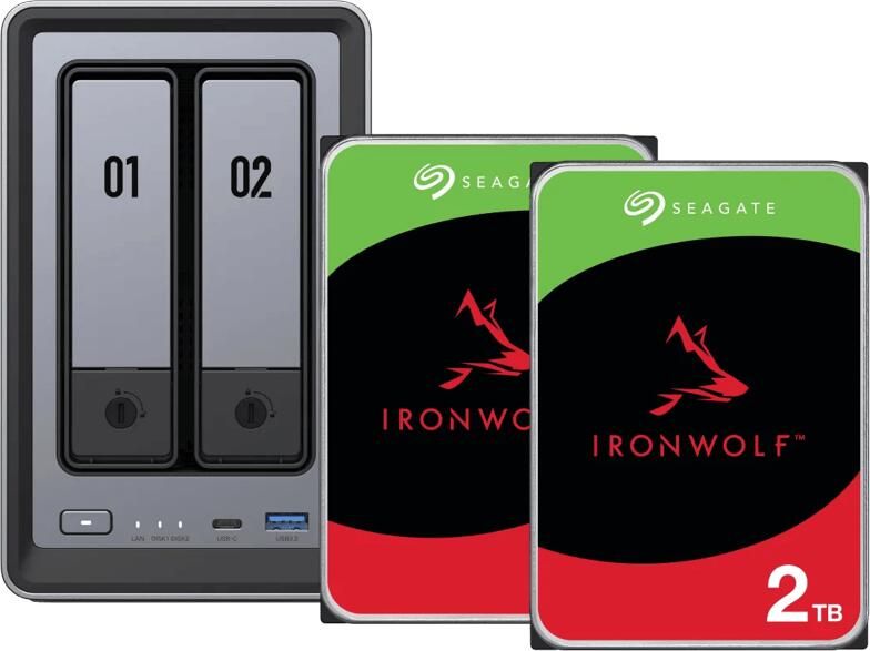 Ugreen NASync DXP2800 + Seagate Ironwolf 2TB Duo Pack