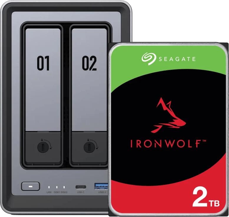 Ugreen NASync DXP2800 + Seagate Ironwolf 2TB