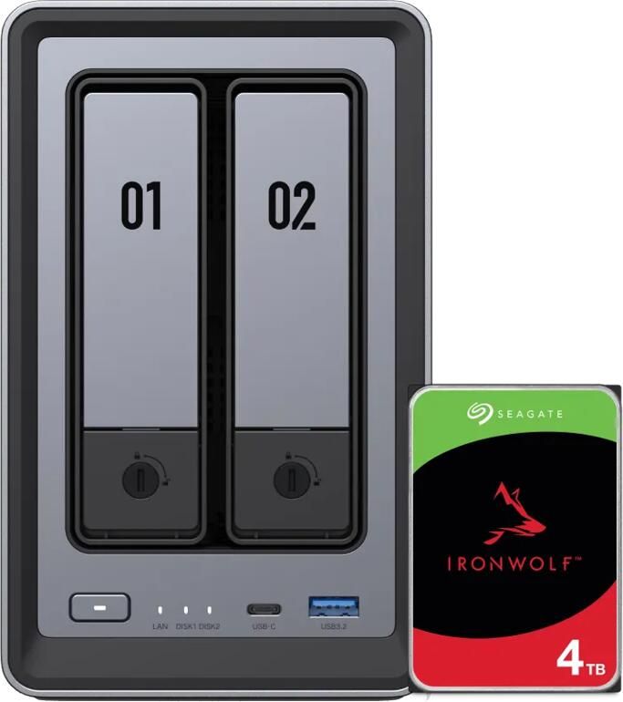 Ugreen NASync DXP2800 + Seagate Ironwolf 4TB