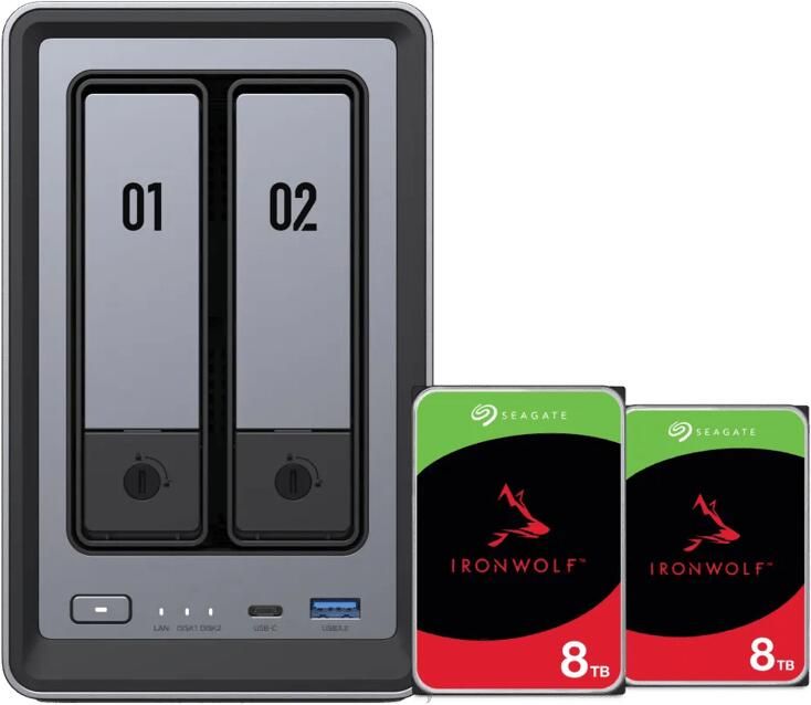 Ugreen NASync DXP2800 + Seagate Ironwolf 8TB Duo Pack