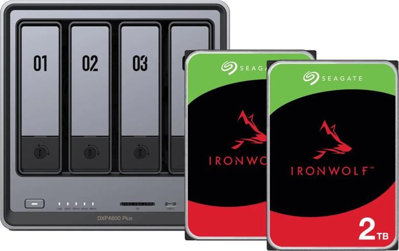 Ugreen NASync DXP4800 Plus + Seagate Ironwolf 2TB Duo Pack