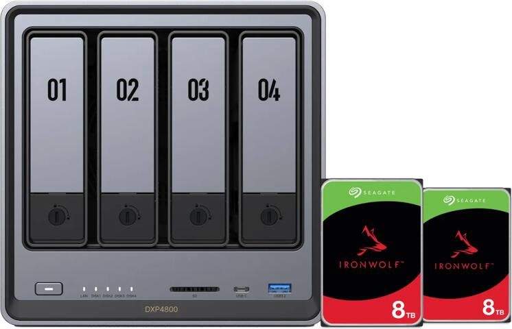 Ugreen NASync DXP4800 + Seagate Ironwolf 8TB Duo Pack