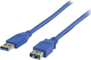Valueline USB 3.0 Verlengkabel 2m blauw