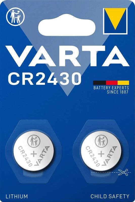Varta Lithium Coin CR2430 BLI 2 stuks