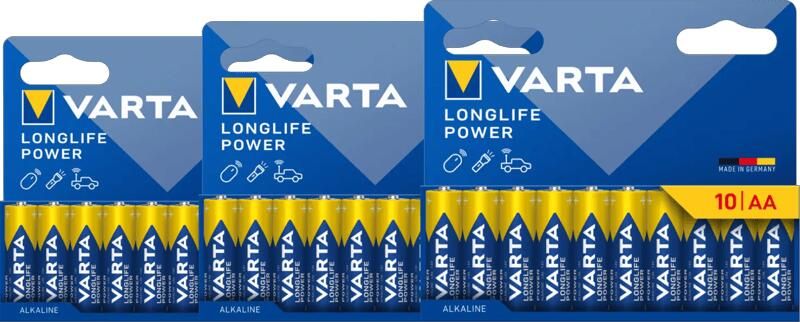 Varta Longlife Power AA Pack 30 stuks