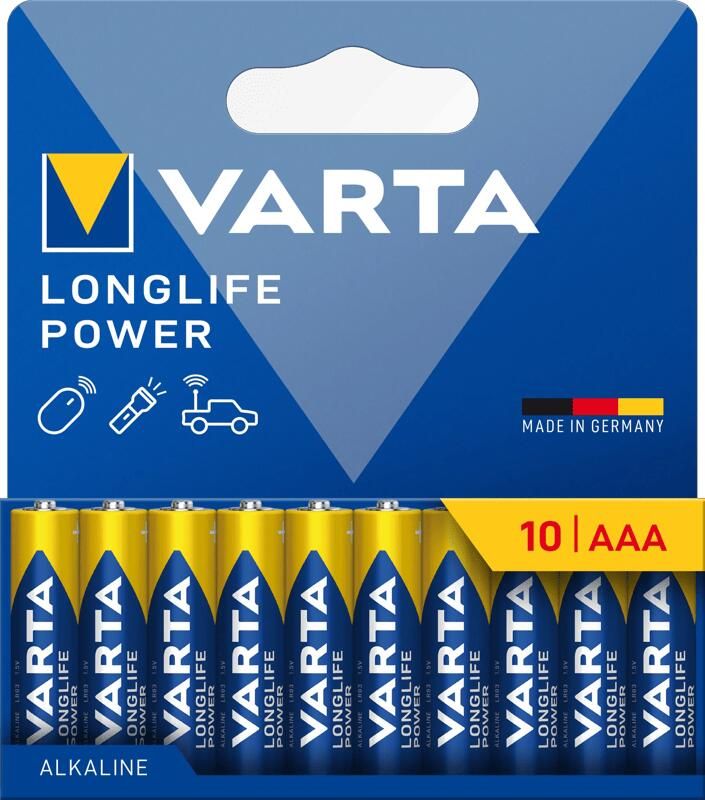 Varta Longlife Power AAA Pack 10 stuks