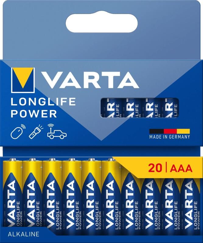 Varta Longlife Power AAA Pack 20 stuks