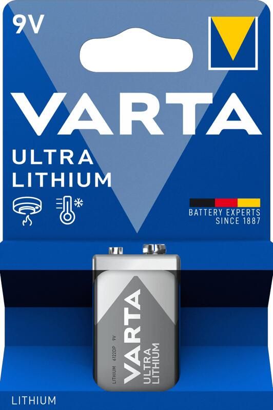 Varta Batterij Oplader Voor Rookmelder Lithium 9v